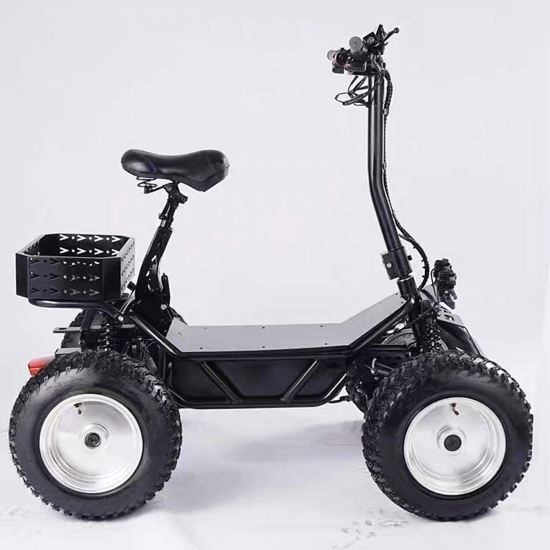 E7-5 4WD 60v50a 4-wheel golf cart (solid black)